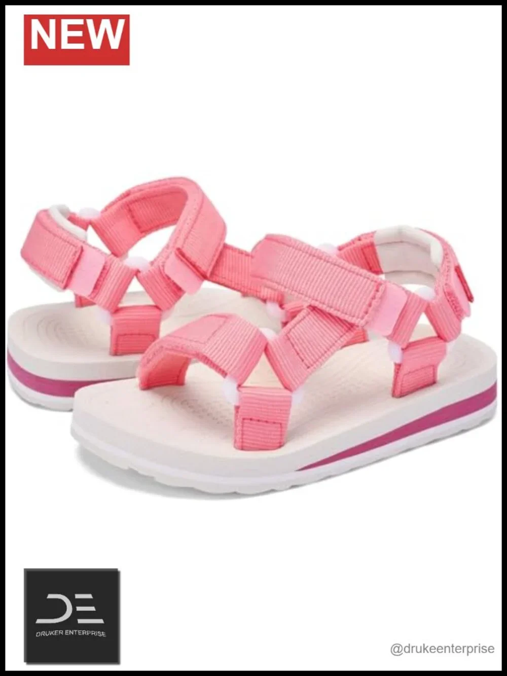 Toddler Sport Sandals, Triple Adjustable Open Toe Quick-Dry Beach Shoes